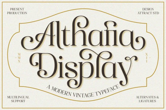 Althafia Display: A Chic Font for Web Design