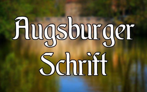 Augsburger Schrift: A Vintage Display Font for Editorial Design