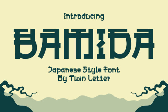 Bamida Faux Japanese Font for Branding