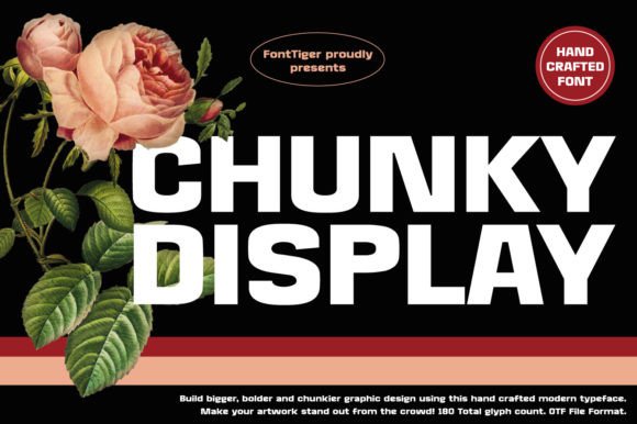 Chunky Display: A Bold Typeface for Creative Branding
