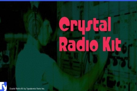 Crystal Radio Kit: A Bold Display Font for Web Design
