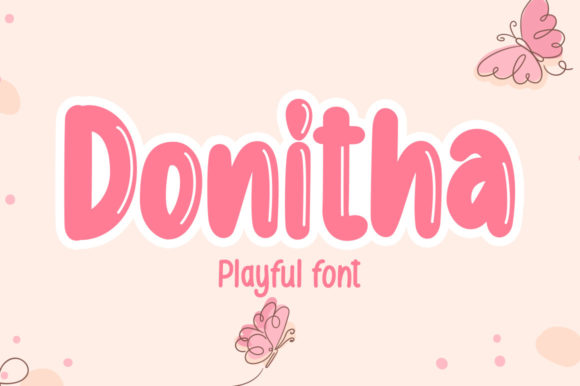 Donitha: A Bold Display Font for Creative Branding