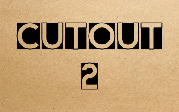 Enhance Your Editorial Design with Cut Out 2 Font