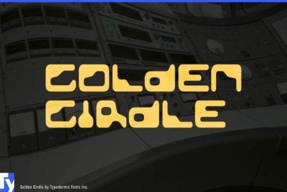 Golden Girdle: A Retro-Futuristic Font for Bold Campaigns