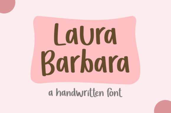 How Laura Barbara Elevates Branding with a Quirky Display Font