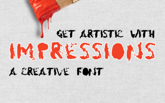 Impressions Font for Editorial Design and Content Creation