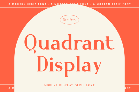 Quadrant Display: A Designer's Take on a Modern Display Font