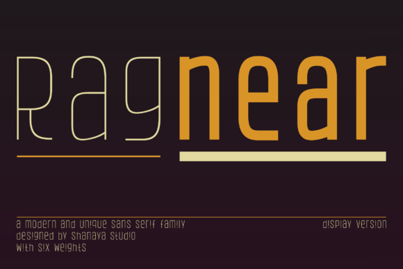 Ragnear Display Version: A Modern Font for Polished Branding