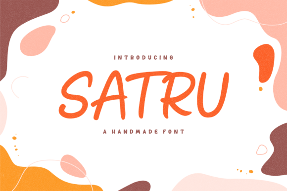 Satru Handmade Playful Display Font for Web Design