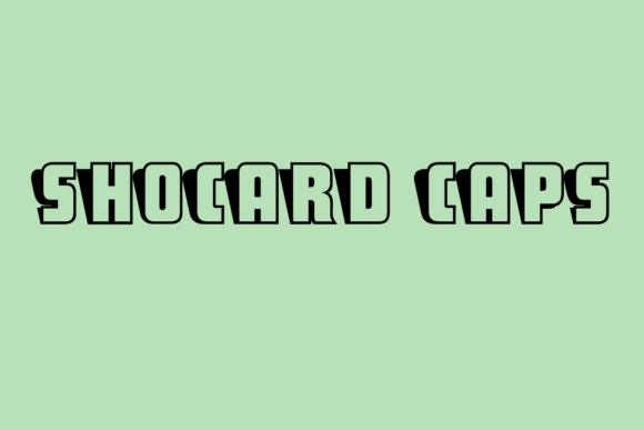 ShoCard Caps: A Retro-Style Font for Editorial Design