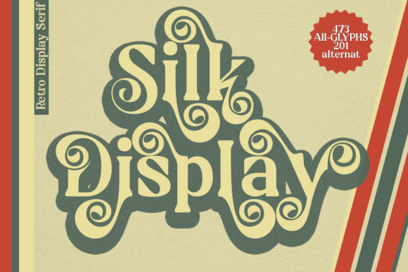 Silk Display: A Bold Serif Font for Handmade Creations