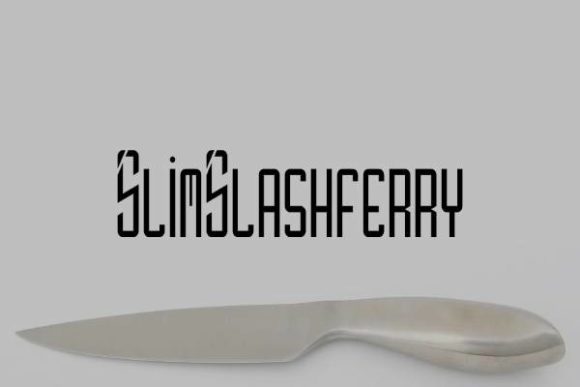 Slim Slashferry: A Modern Typeface for Creative Branding